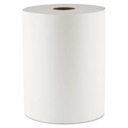 LATESTLUXURY MOR 1-Ply Hardwound Roll Towels - White - 10 x 550 ft. LA2483582